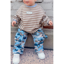 Load image into Gallery viewer, STRIPE LONG SLEEVE TEE | STONE
