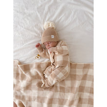 Load image into Gallery viewer, BLANKET | CARAMEL GINGHAM