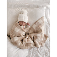 Load image into Gallery viewer, BLANKET | CARAMEL GINGHAM