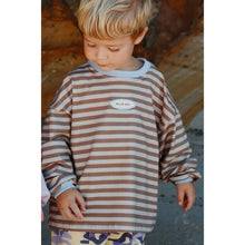 Load image into Gallery viewer, STRIPE LONG SLEEVE TEE | STONE