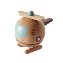 Load image into Gallery viewer, WOODEN HELICOPTER MUSIC BOX
