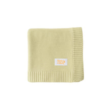 Load image into Gallery viewer, HEIRLOOM BORDER KNIT BLANKET | MATCHA
