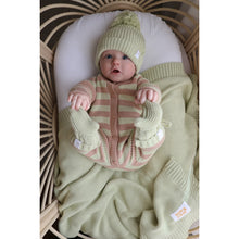 Load image into Gallery viewer, CHUNKY KNIT CLASSIC ROMPER | MATCHA STRIPE
