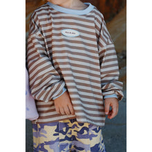 Load image into Gallery viewer, STRIPE LONG SLEEVE TEE | STONE
