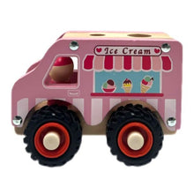 Load image into Gallery viewer, WOODEN ICE CREAN VAN
