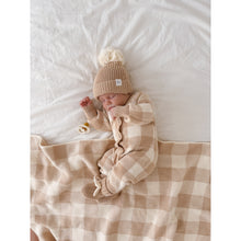 Load image into Gallery viewer, BLANKET | CARAMEL GINGHAM
