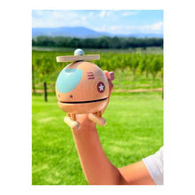 Load image into Gallery viewer, WOODEN HELICOPTER MUSIC BOX
