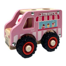 Load image into Gallery viewer, WOODEN ICE CREAN VAN
