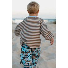 Load image into Gallery viewer, STRIPE LONG SLEEVE TEE | STONE
