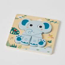 Load image into Gallery viewer, WOODEN ELEPHANT SMALL PUZZLE
