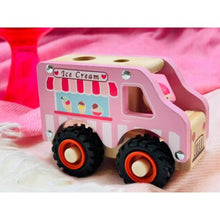 Load image into Gallery viewer, WOODEN ICE CREAN VAN

