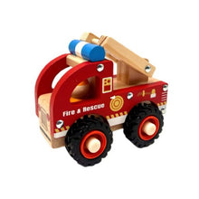 Load image into Gallery viewer, WOODEN FIRE ENGINE
