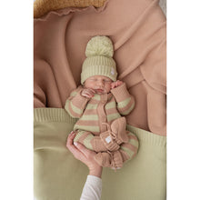 Load image into Gallery viewer, CHUNKY KNIT CLASSIC ROMPER | MATCHA STRIPE
