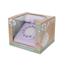 Load image into Gallery viewer, WOODEN ROTARY PHONE | LAVENDER
