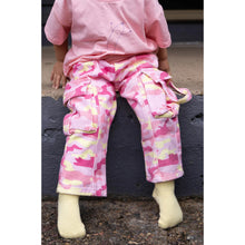 Load image into Gallery viewer, CAMO CARGO PANT | PINK LEMONADE
