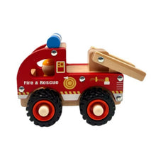 Load image into Gallery viewer, WOODEN FIRE ENGINE
