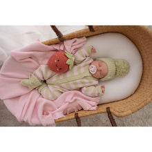 Load image into Gallery viewer, CHUNKY KNIT CLASSIC ROMPER | STRAWBERRY MATCHA STRIPE
