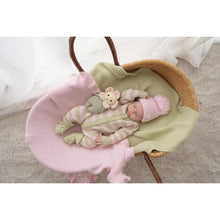 Load image into Gallery viewer, KNITTED POM BEANIE | STRAWBERRY MILK
