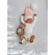 Load image into Gallery viewer, PINK SANTA BEANIE WHITE POM
