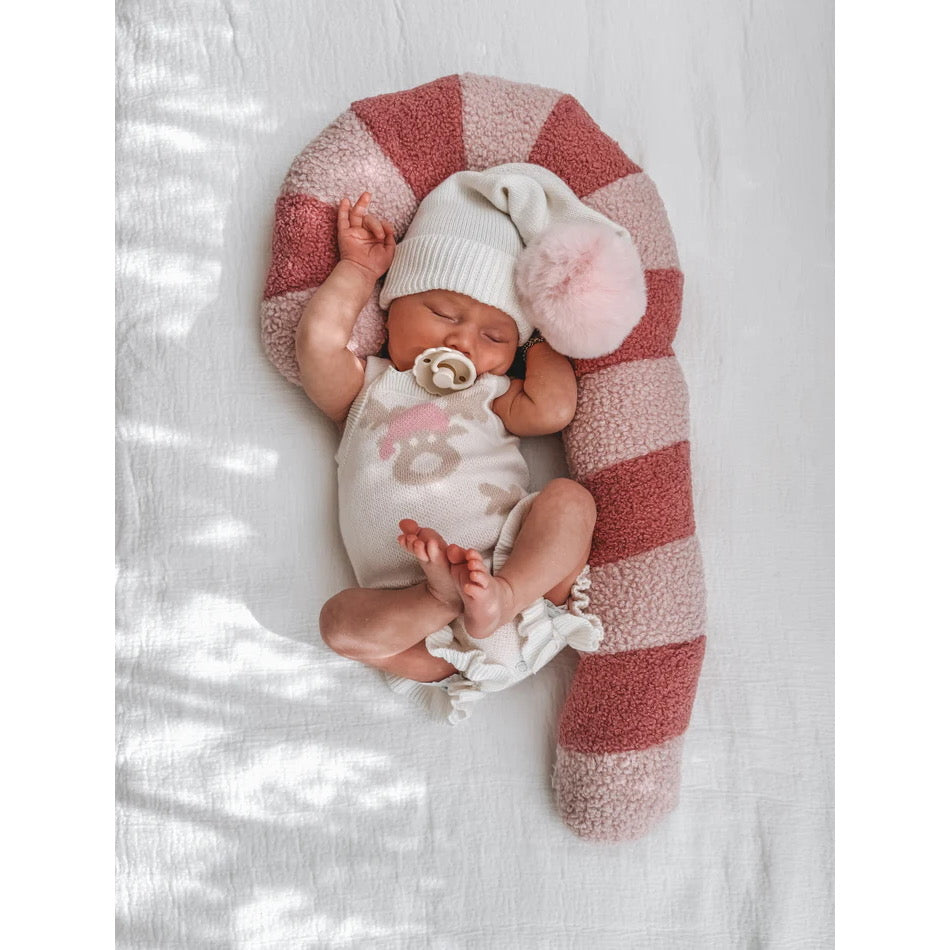 PINK POM SANTA BEANIE