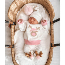 Load image into Gallery viewer, PINK POM SANTA BEANIE
