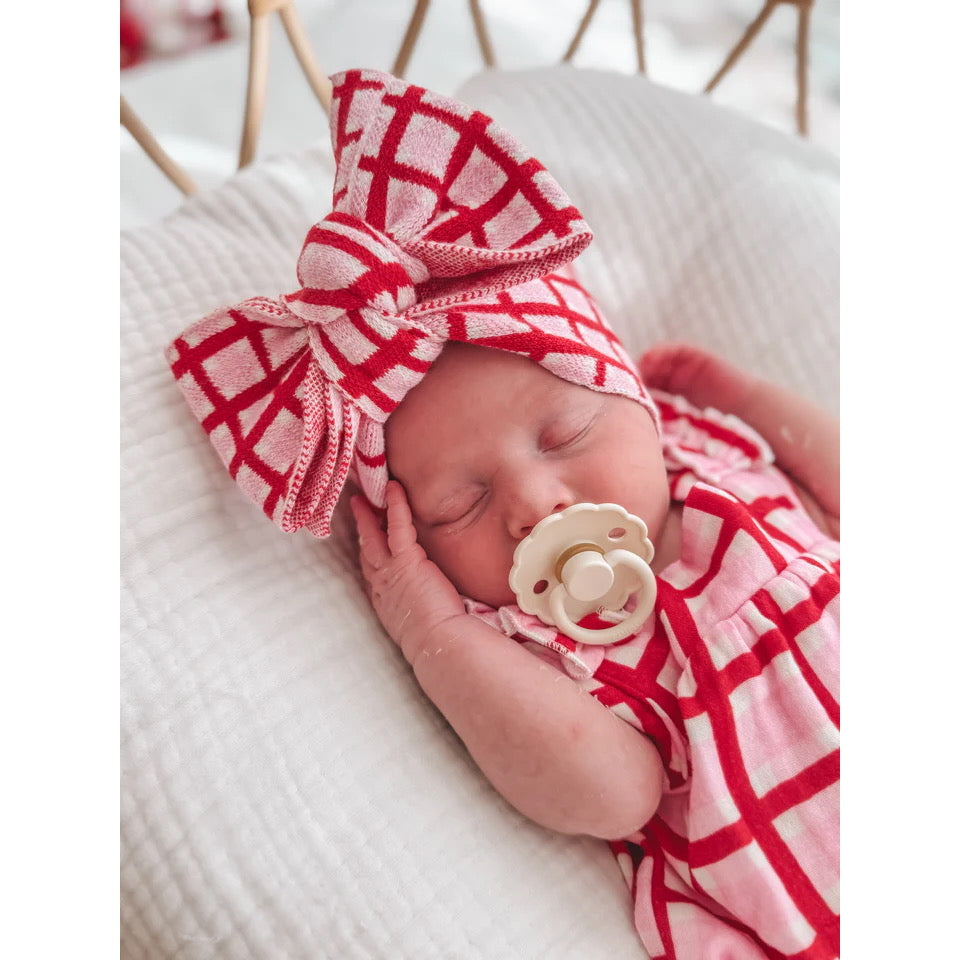 CANDY CHECK KNIT HEADBAND