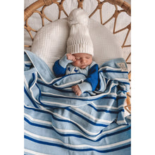 Load image into Gallery viewer, ALFIE BLUE STRIPE BLANKET
