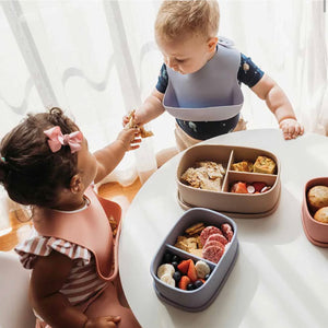 SILICONE LARGE LUNCH BOX | PEBBLE