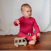 Load image into Gallery viewer, HIBISCUS LONG SLEEVE ORGANIC BODYSUIT
