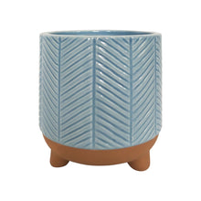 Load image into Gallery viewer, ZARI PLANTER - DUSTY BLUE - SML
