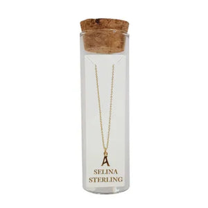 GOLD LETTER NECKLACE