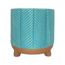 Load image into Gallery viewer, ZARI PLANTER - TURQUOISE
