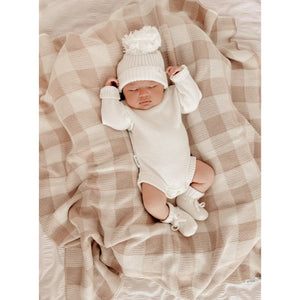 BLANKET | CARAMEL GINGHAM