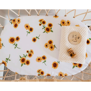 SUNFLOWER - BASSINET SHEET / CHANGE PAD COVER